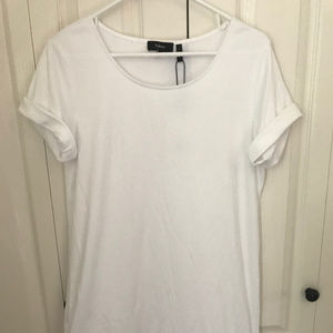 NWT Theory Saydi Dress Classic White Tee Size Med
